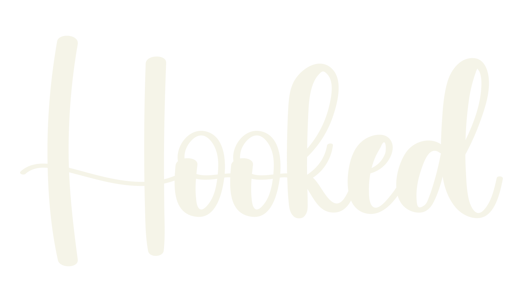 Hooked, calligraphy font preview