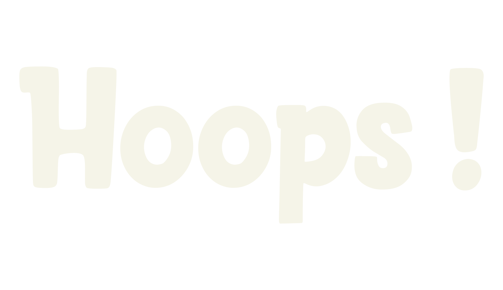 Hoops !, bold font preview