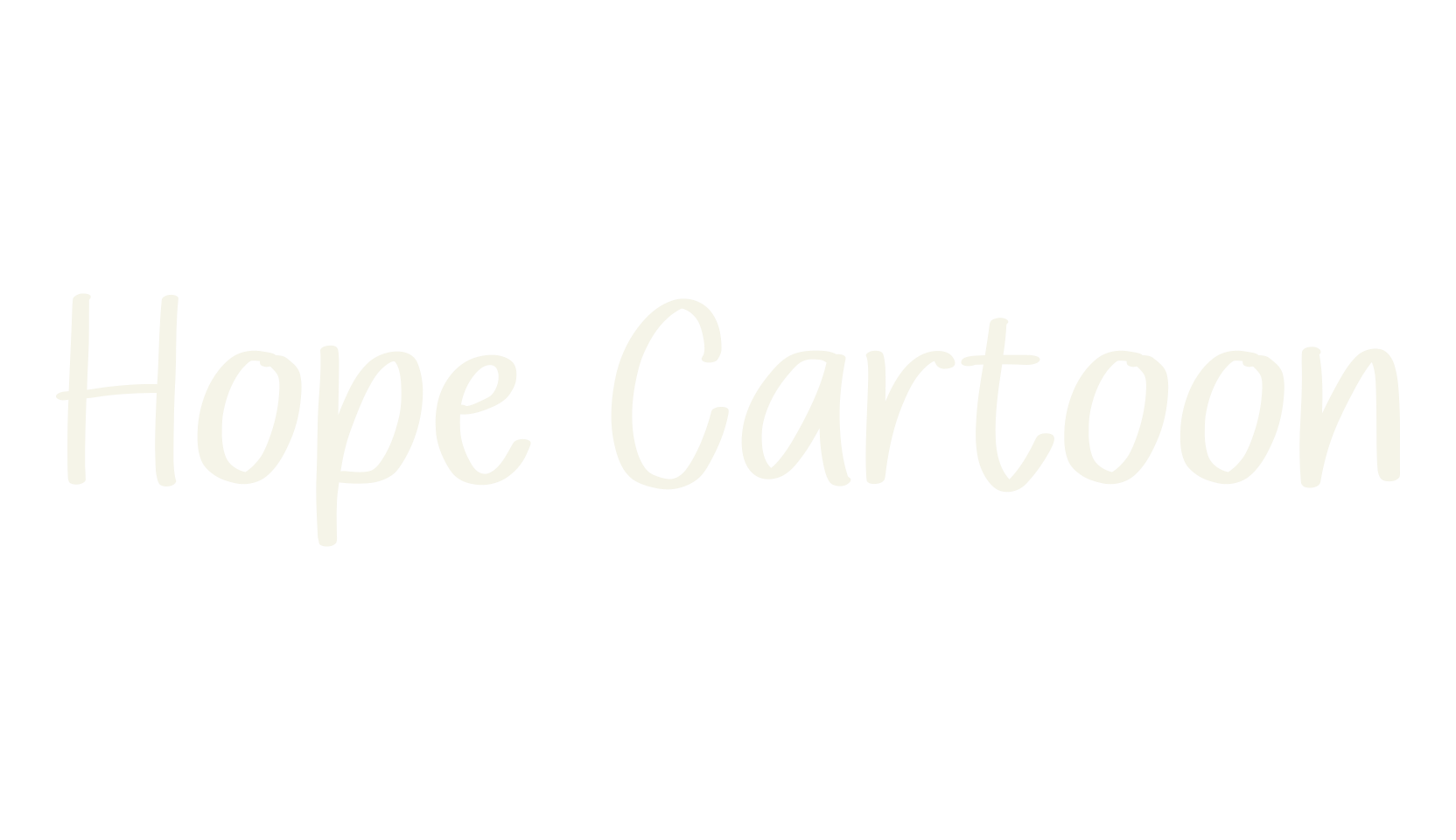 Hope Cartoon, handwriting font preview