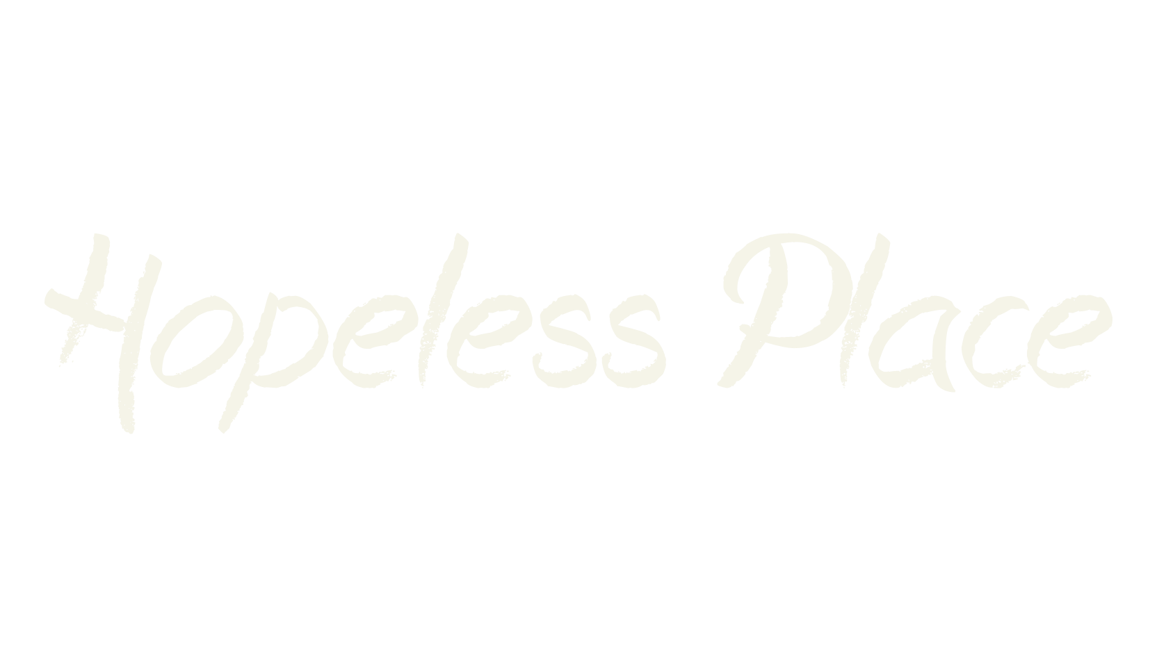 Hopeless Place, handwritten font preview