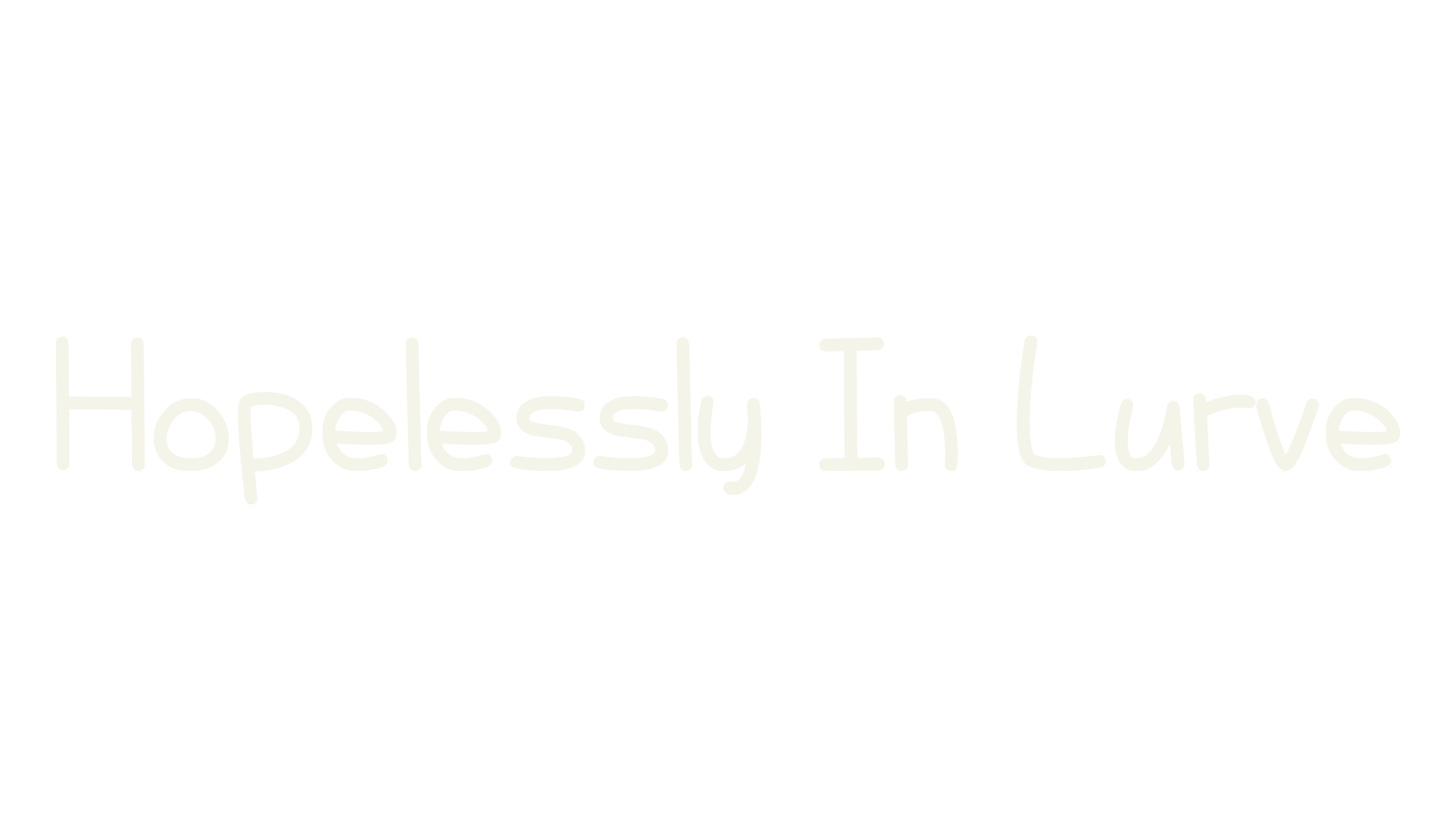 Hopelessly In Lurve, handwritten font preview