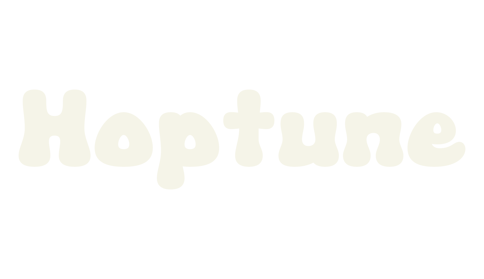 Hoptune, lettering font preview