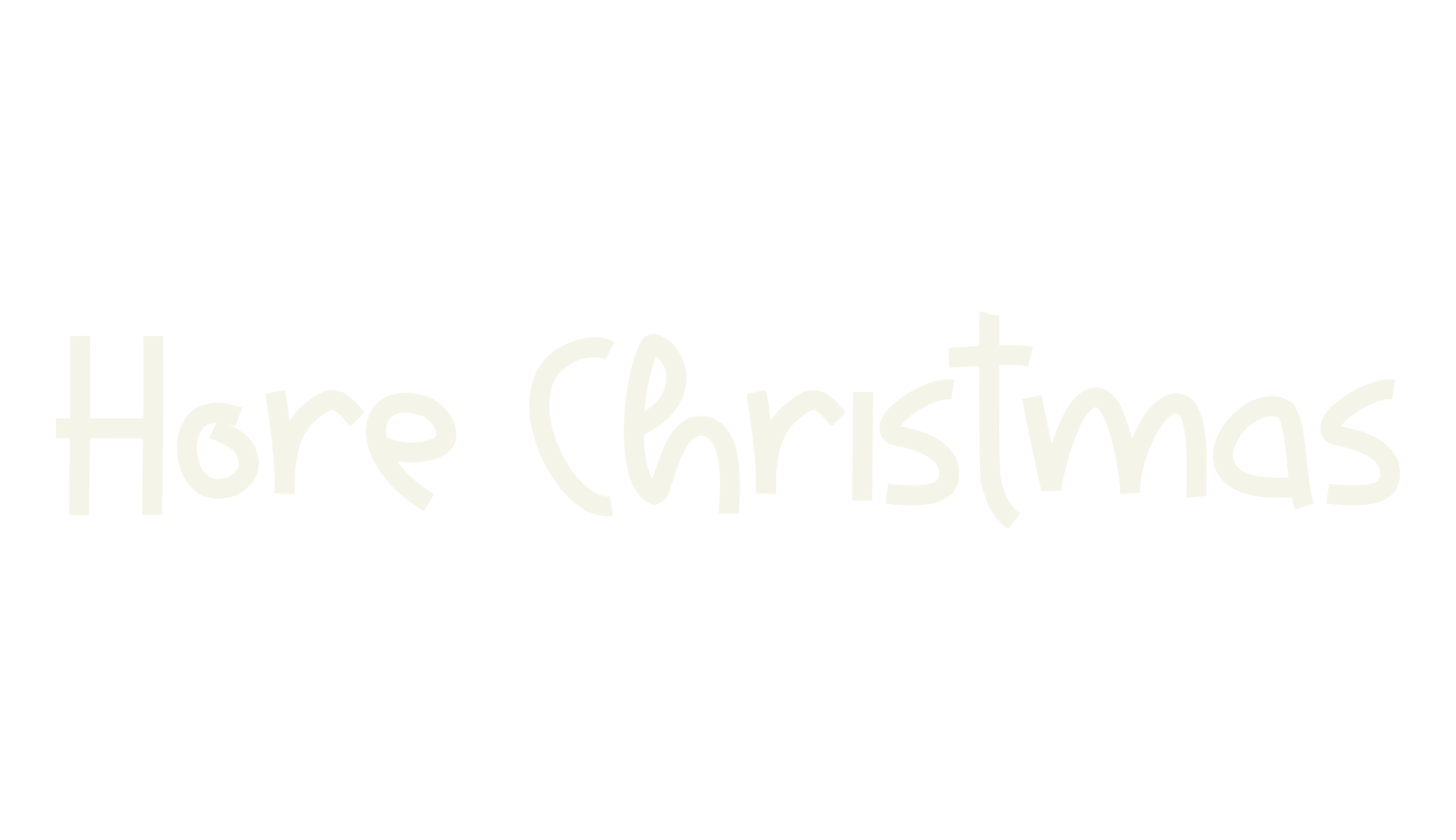 Hore Christmas, handwriting font preview