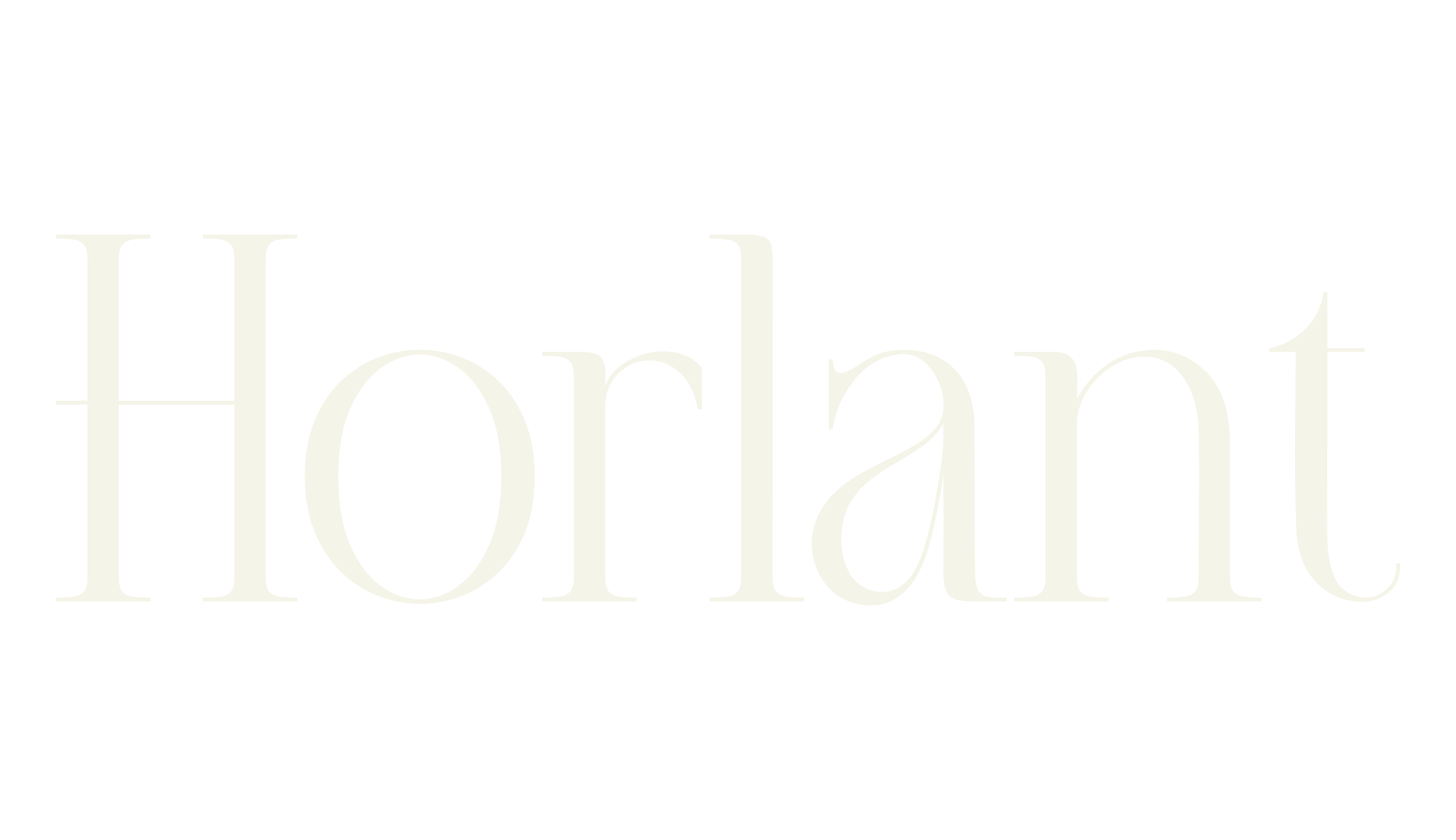 Horlant, minimalist font preview