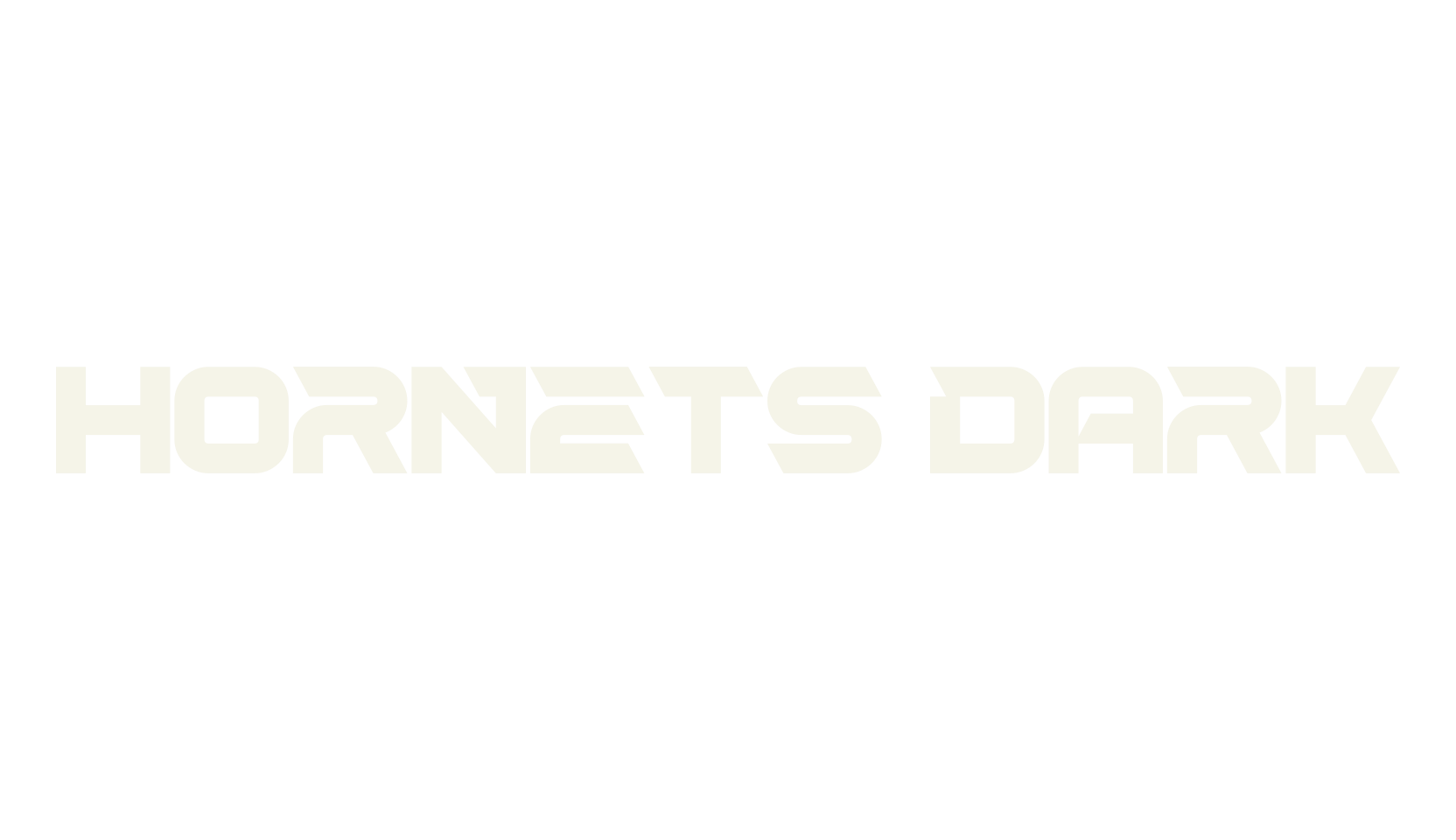 Hornets Dark, futuristic font preview