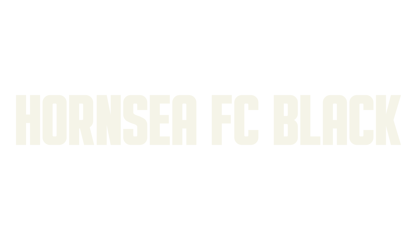 HORNSEA FC BLACK, condensed font preview