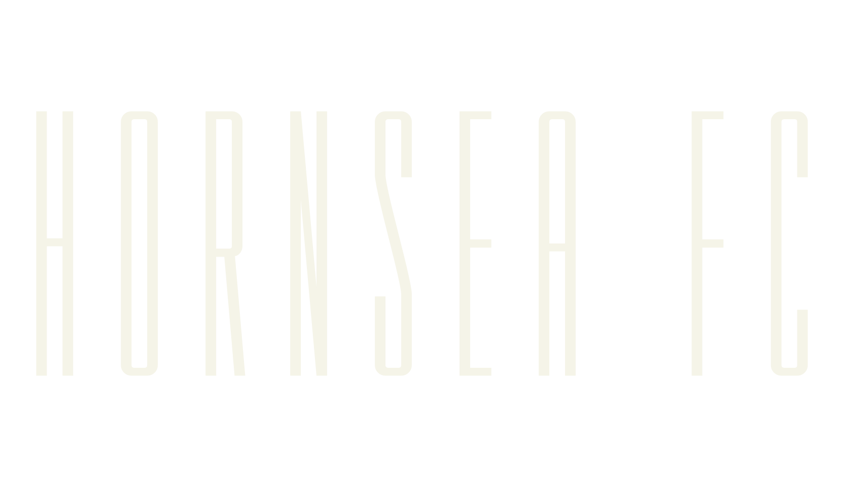 HORNSEA FC, logo font preview