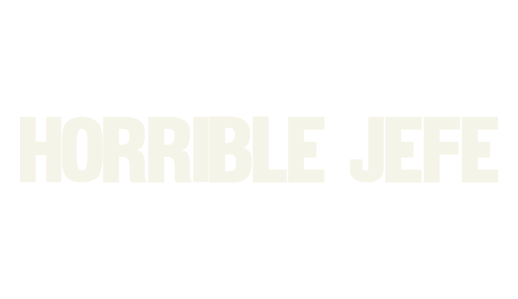 Horrible Jefe, display market font preview