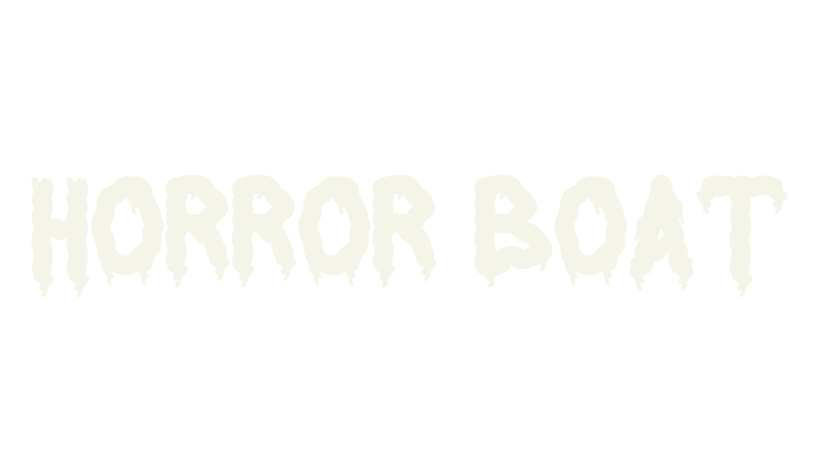 Horror Boat, horror font preview