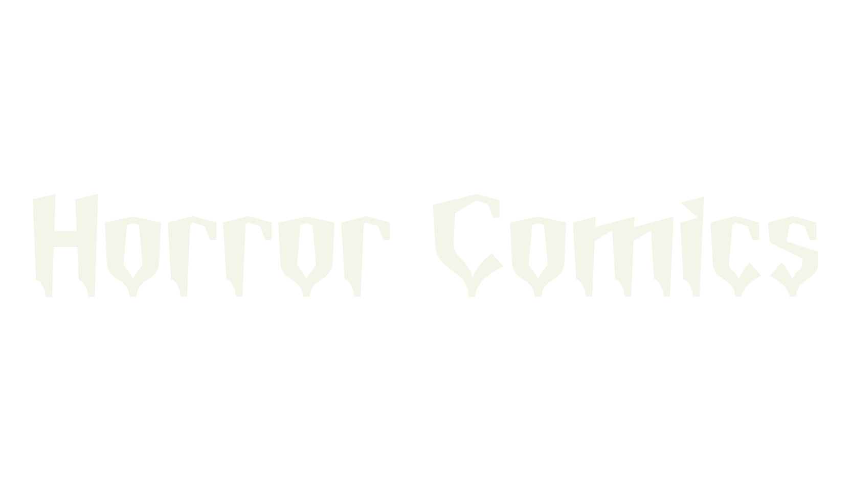Horror Comics, cool font preview