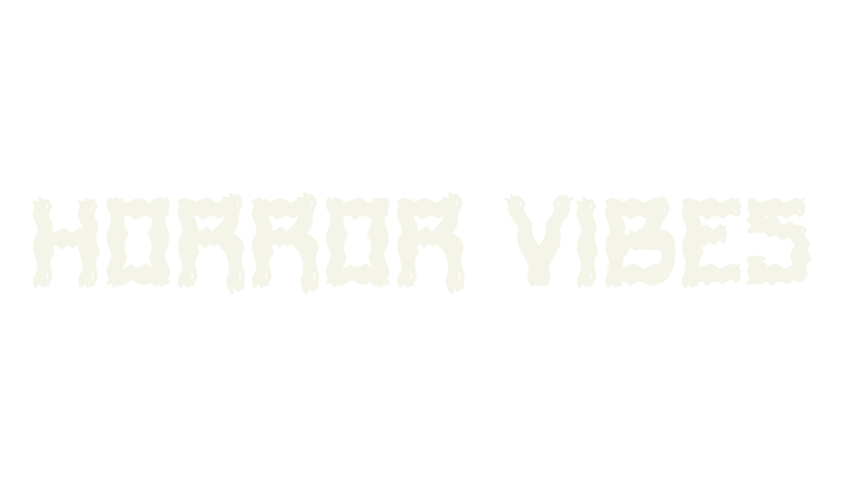 Horror Vibes, horror font preview