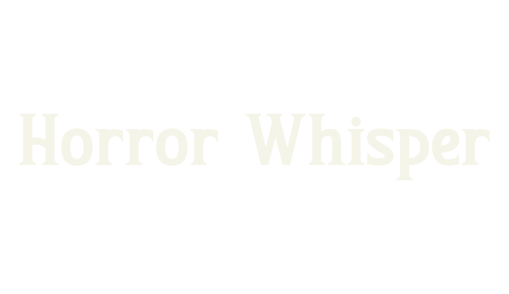 Horror Whisper, fantasy font preview