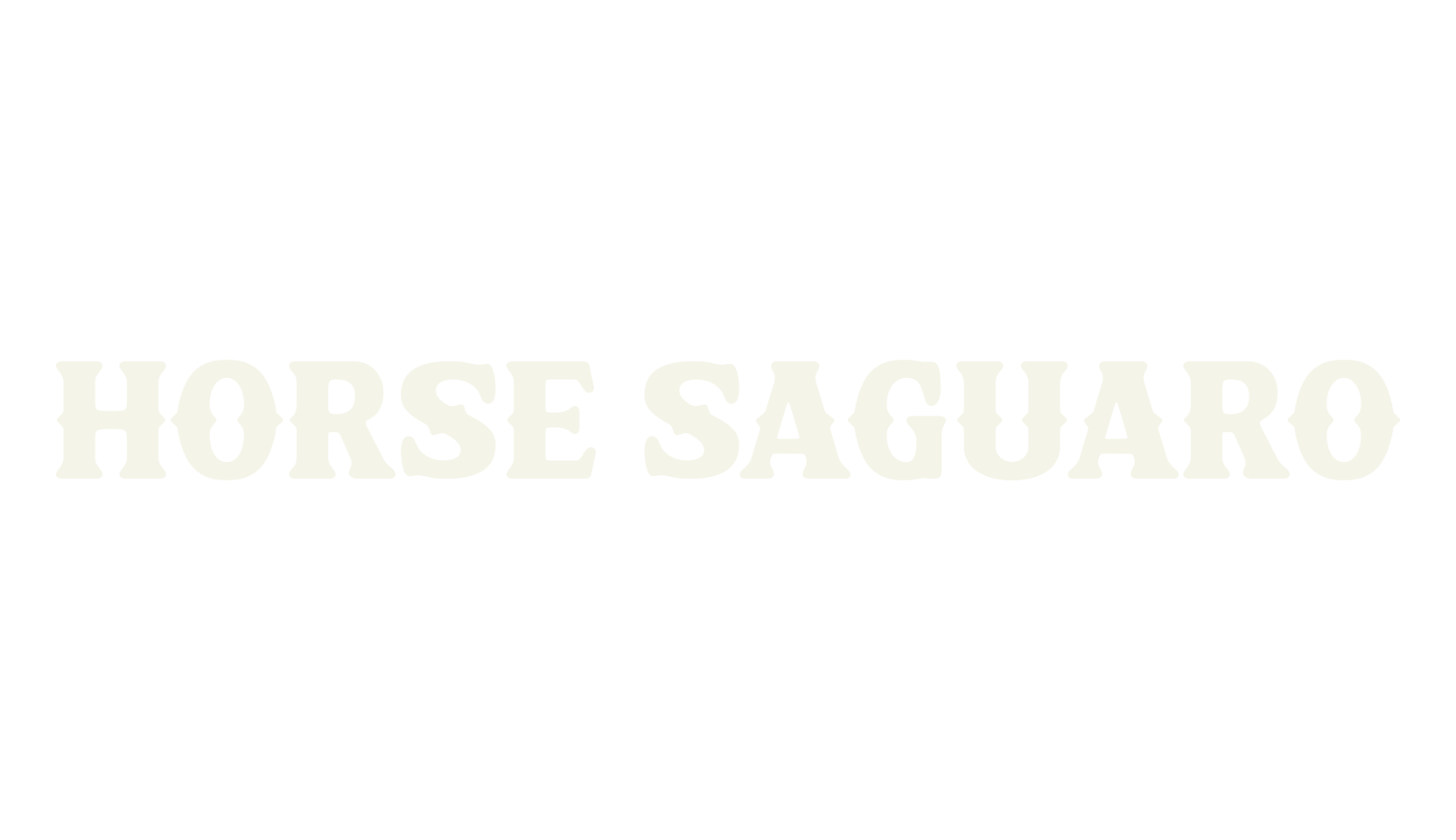 Horse Saguaro, wild west font preview