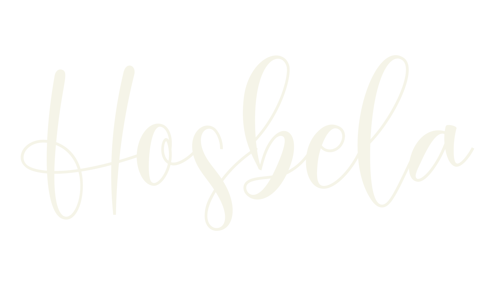 Hosbela, flower font preview
