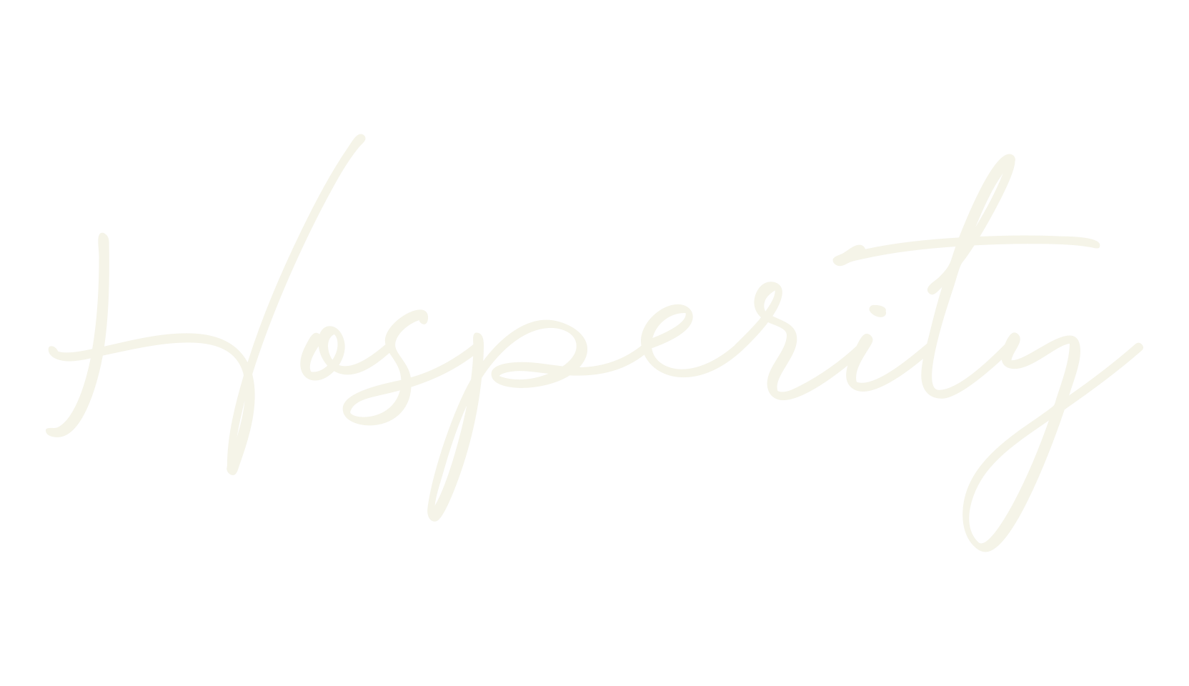 Hosperity, signature font preview
