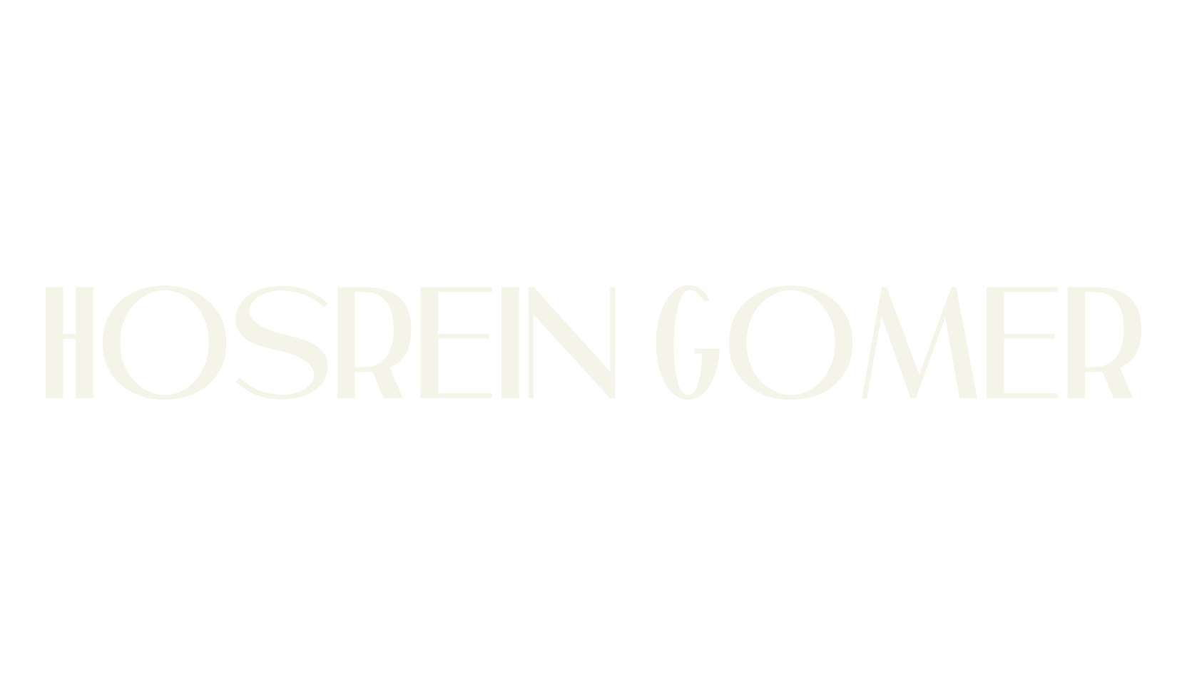 Hosrein Gomer, bold font preview