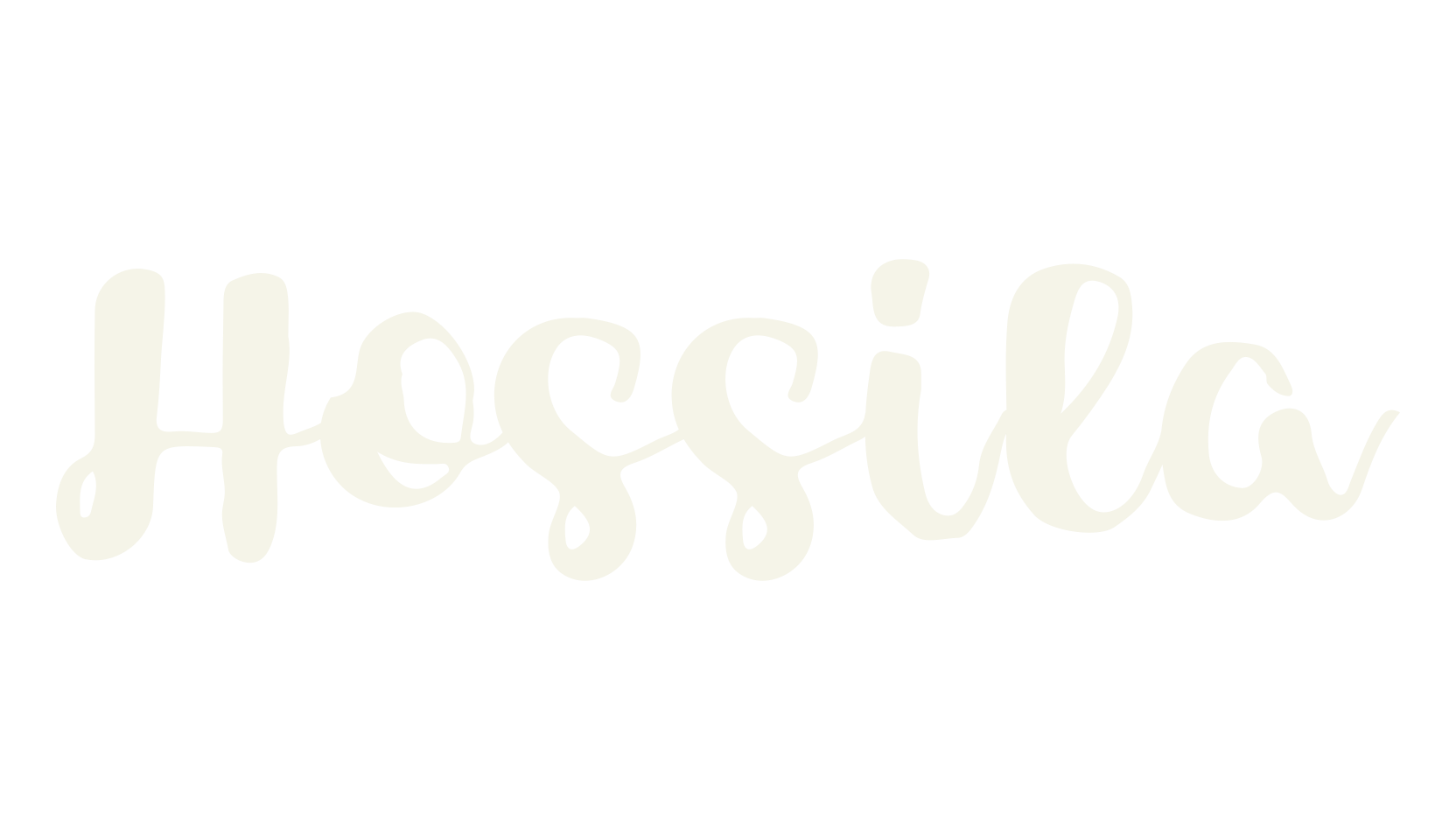 Hossila, cursive font preview