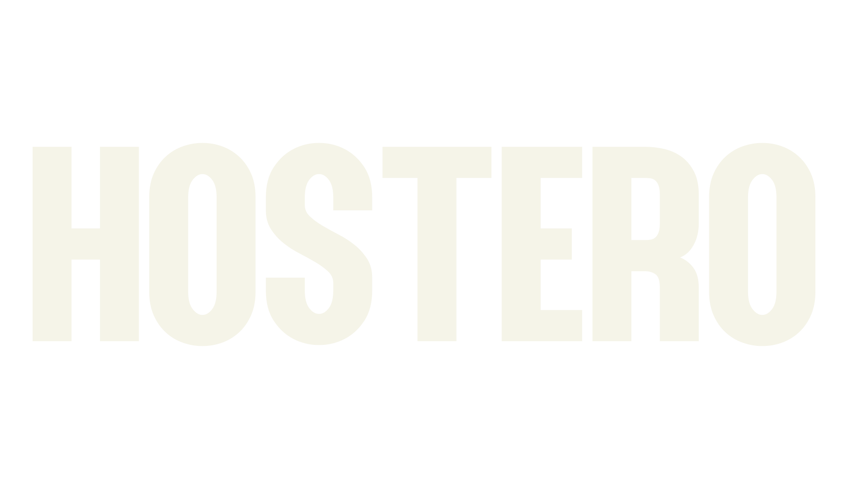 HOSTERO, design font preview