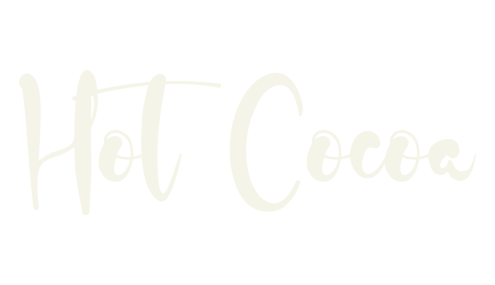 Hot Cocoa, lettering font preview