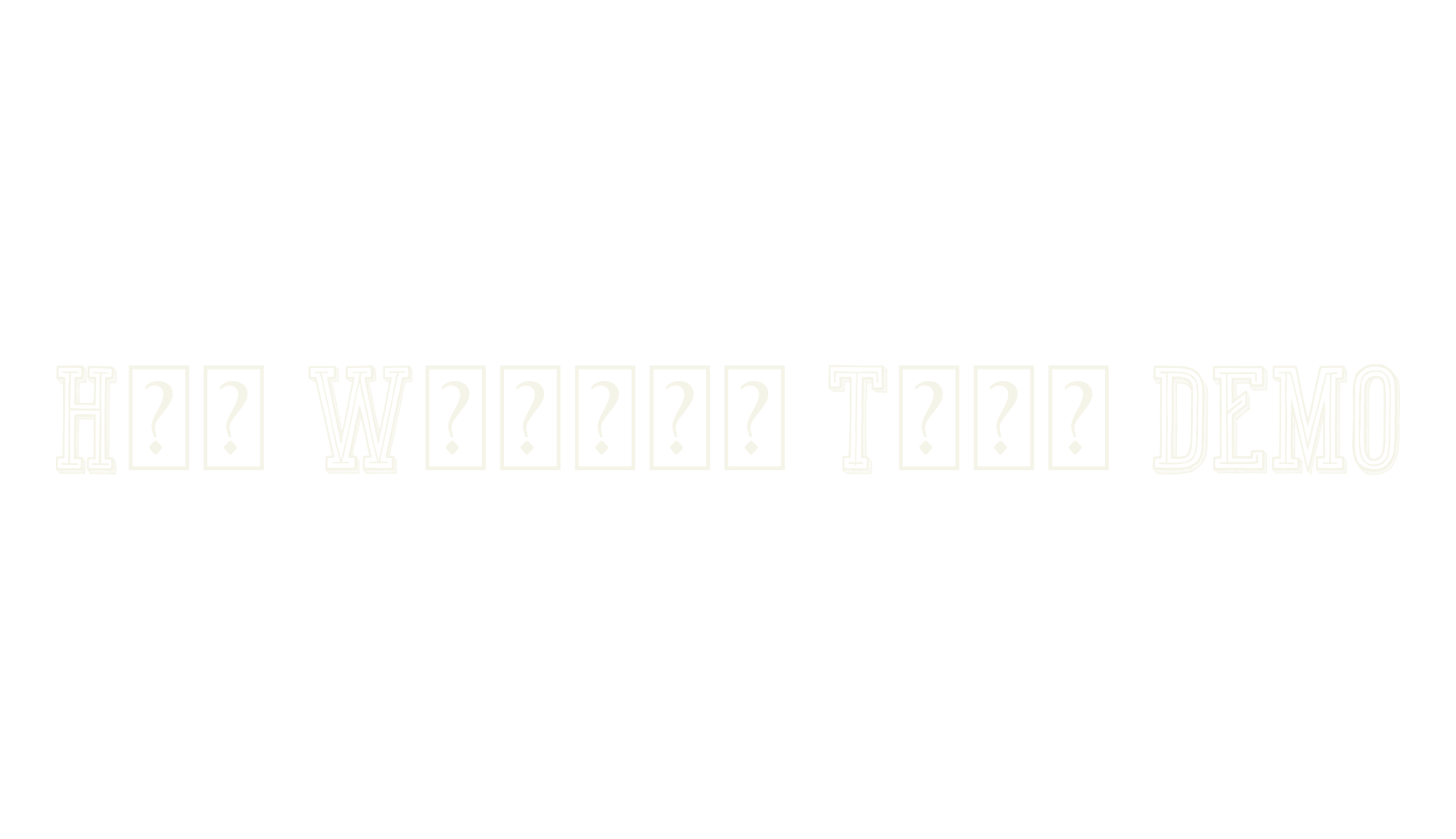 Hot Winner Team DEMO, handwritten font preview