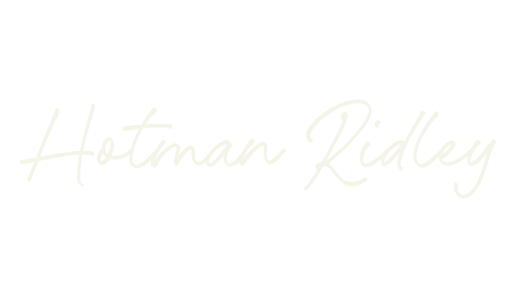 Hotman Ridley, cursive font preview