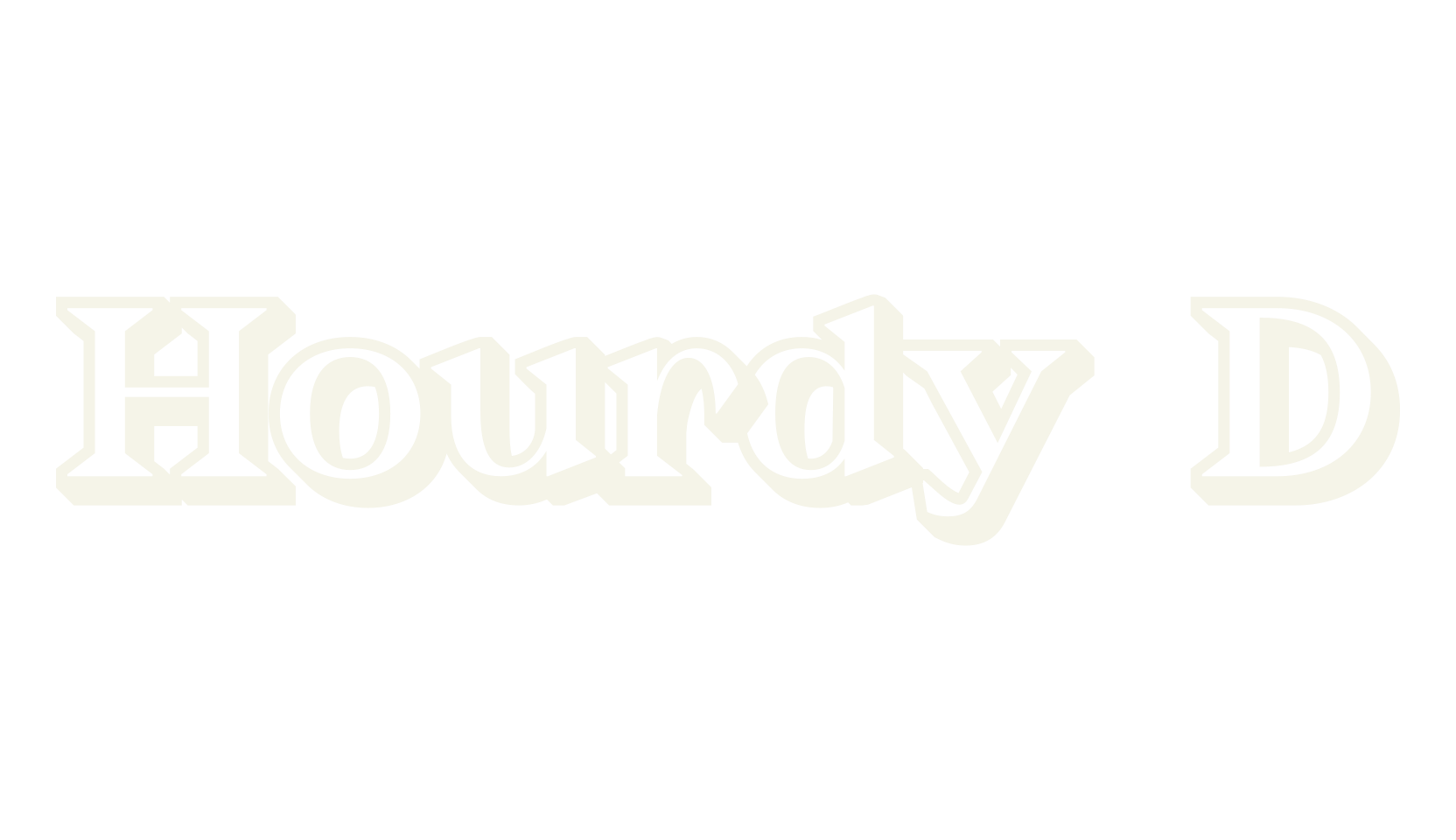 Hourdy 3D, 3d font preview