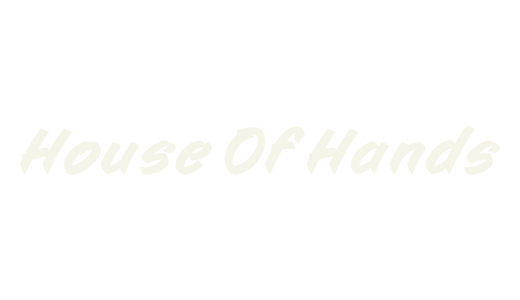 House Of Hands, fashion sign font preview