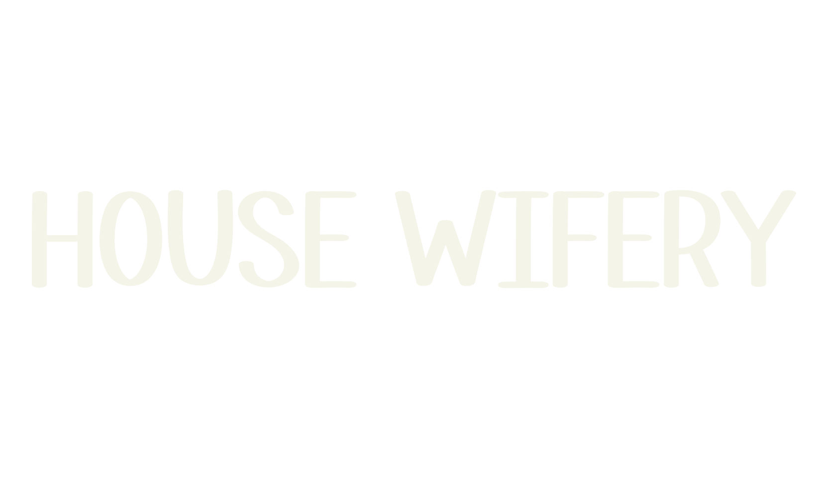 House Wifery, handwritten font preview