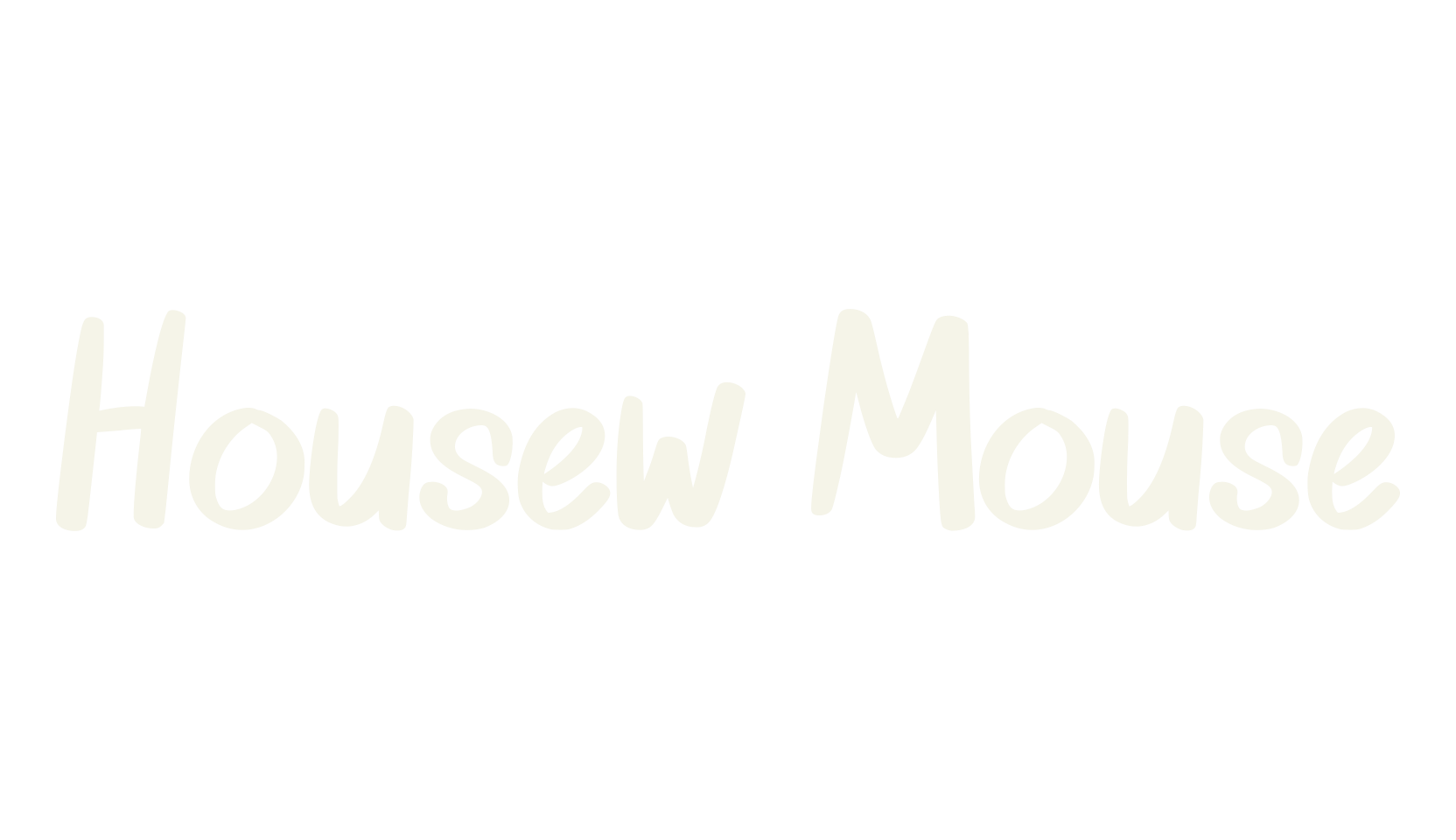 Housew Mouse, alphabet font preview