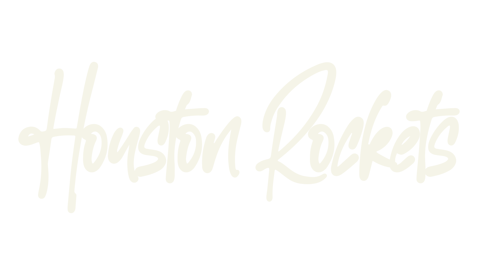 Houston Rockets, lettering font preview