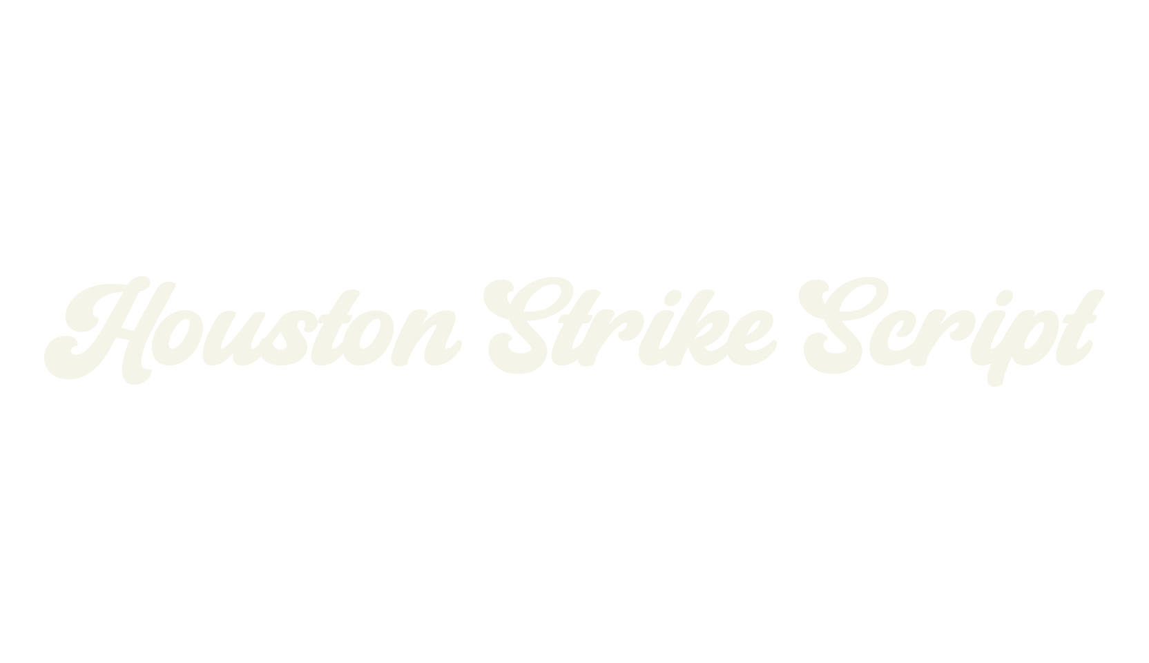 Houston Strike Script, calligraphy font preview