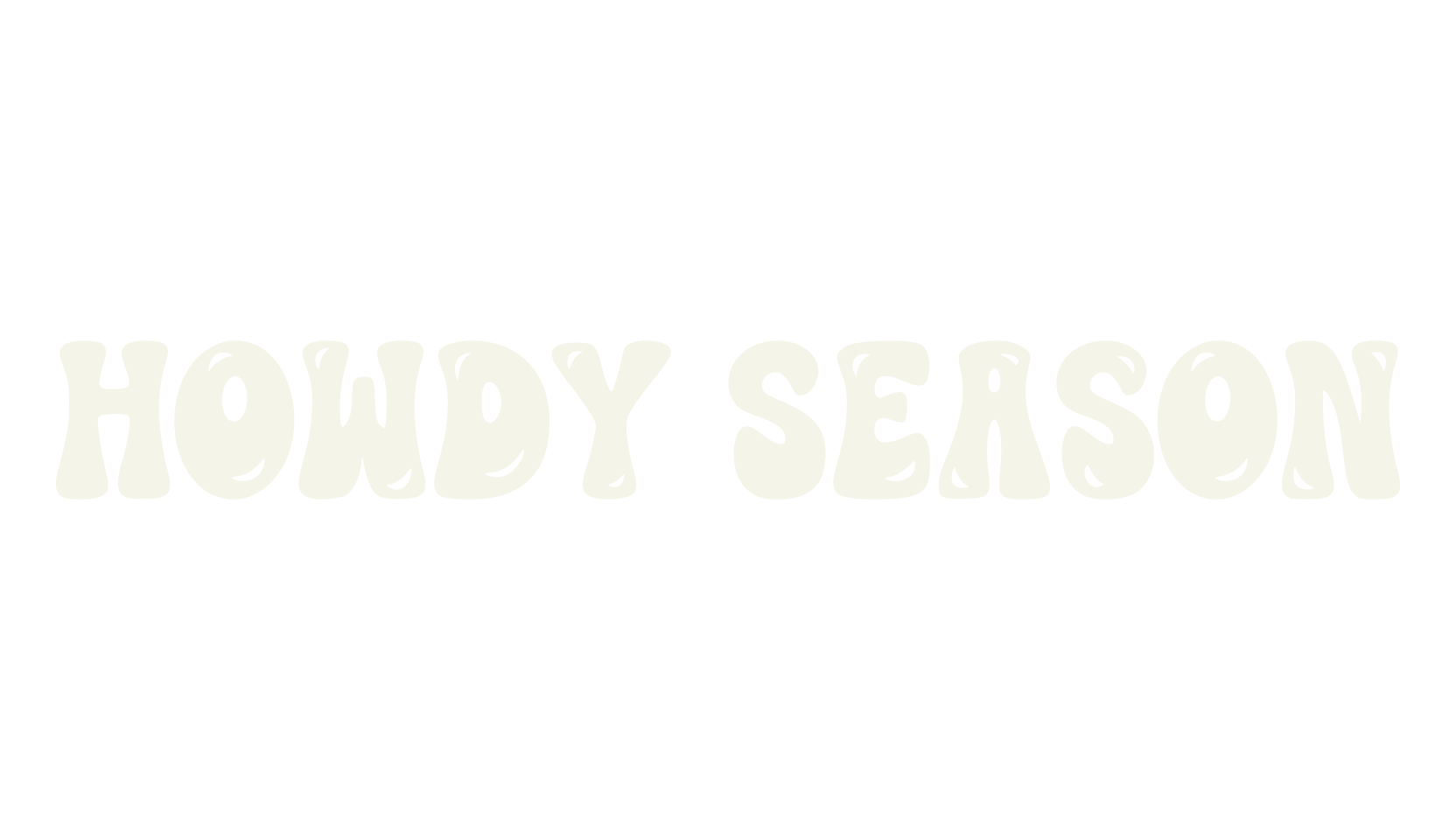 Howdy Season, cursive font preview