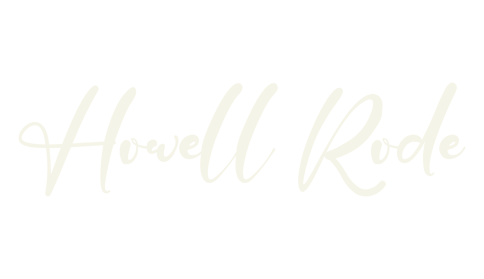 Howell Rode, fashion script font preview