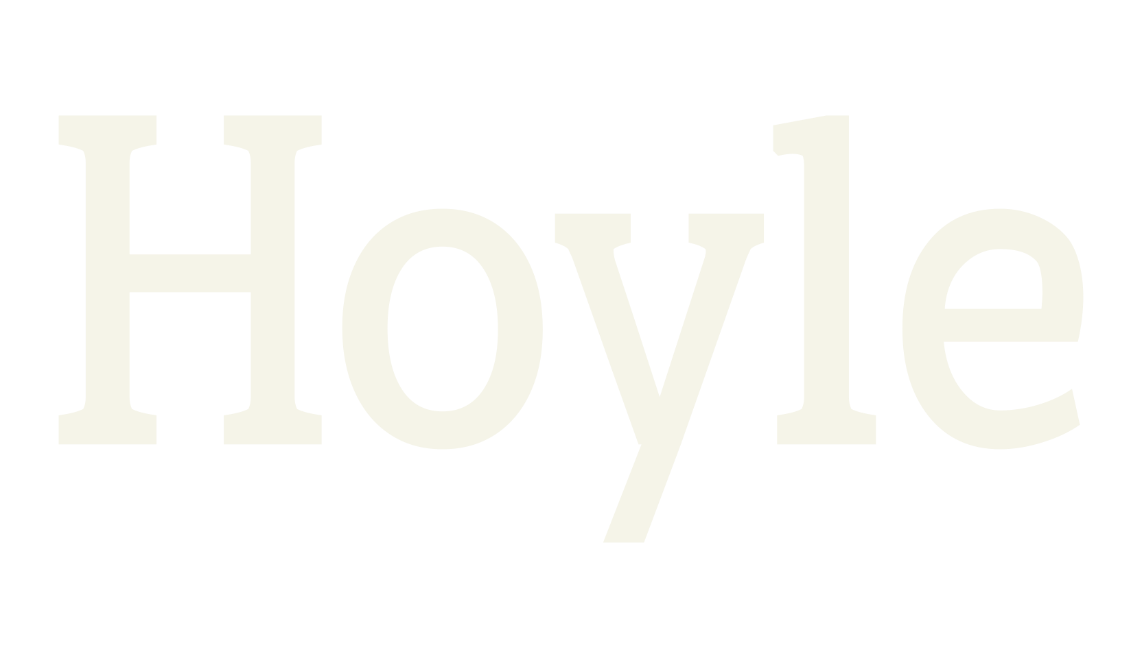 Hoyle, serif font preview