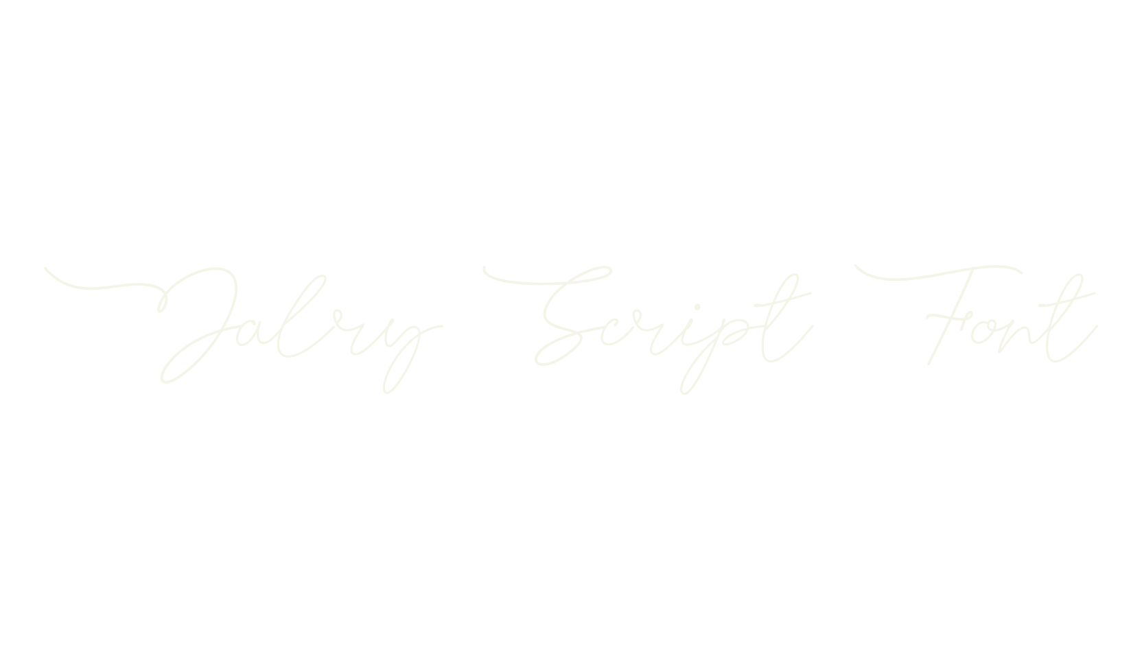 Jalry Script Font, script font preview