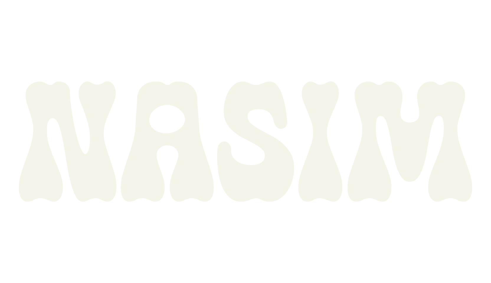 Nasim, psychedelic font preview