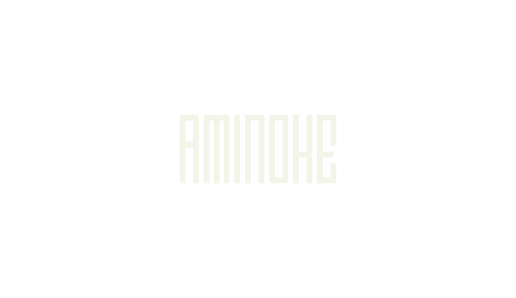 Aminoke, typography font preview