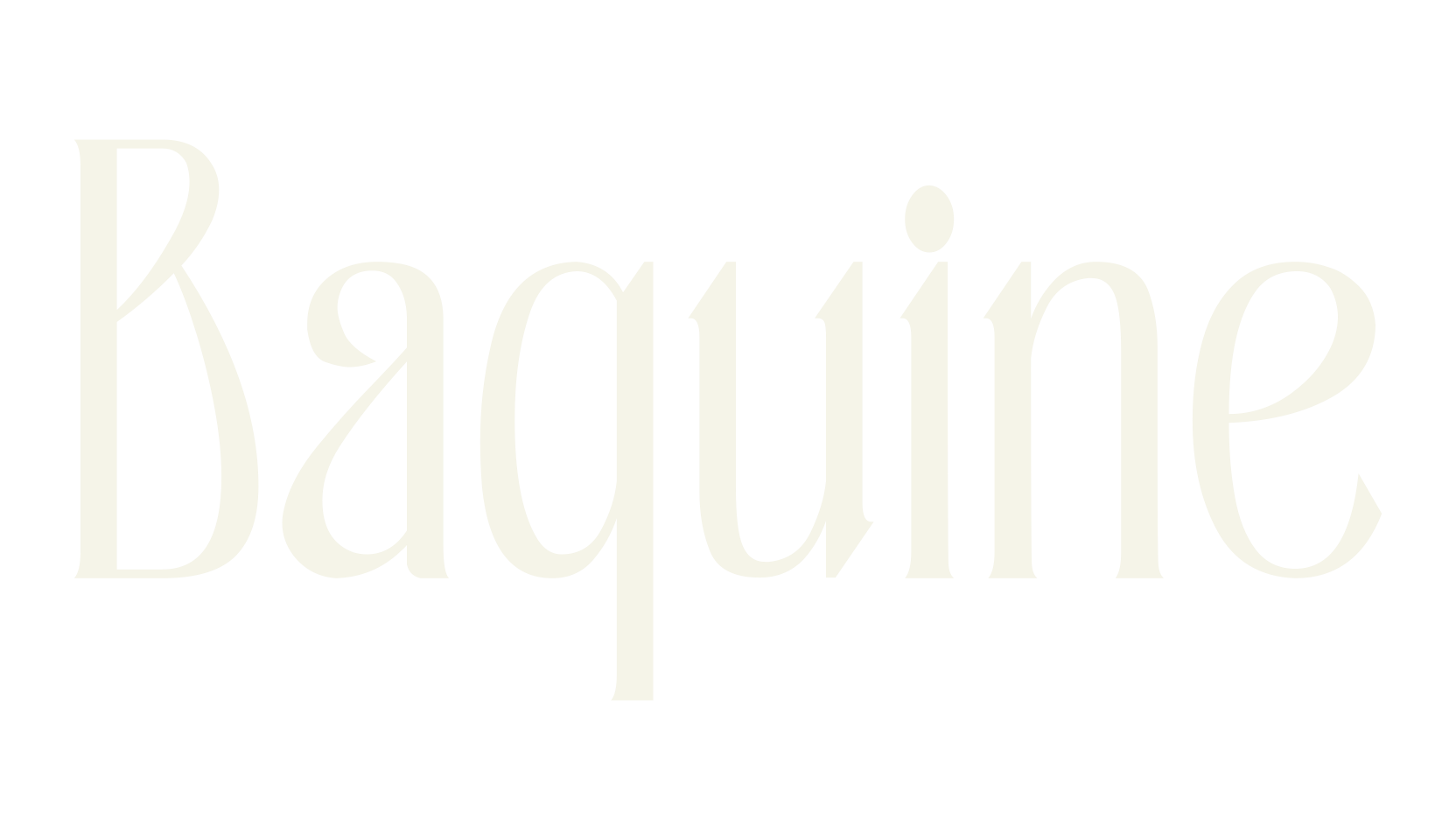 Baquine, serif font preview