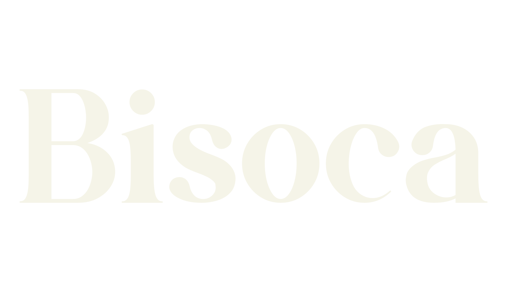 Bisoca, serif font preview