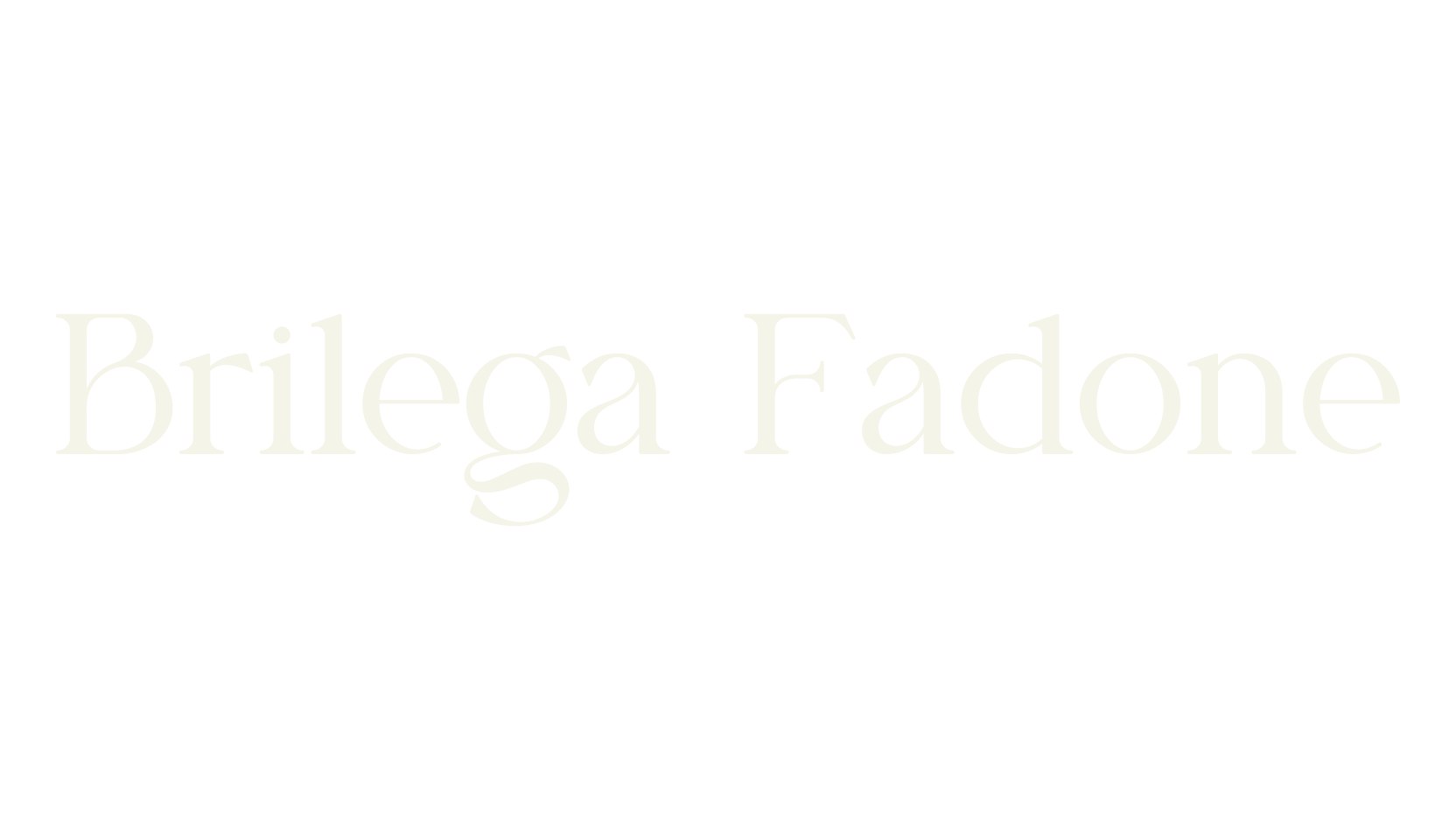 Brilega Fadone, serif font preview