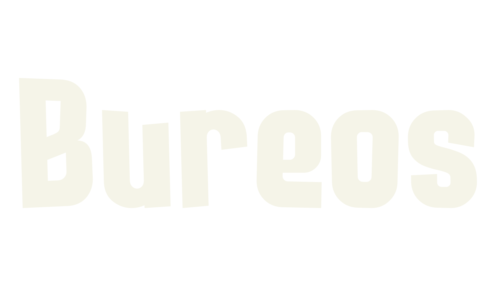 Bureos, cartoon font preview