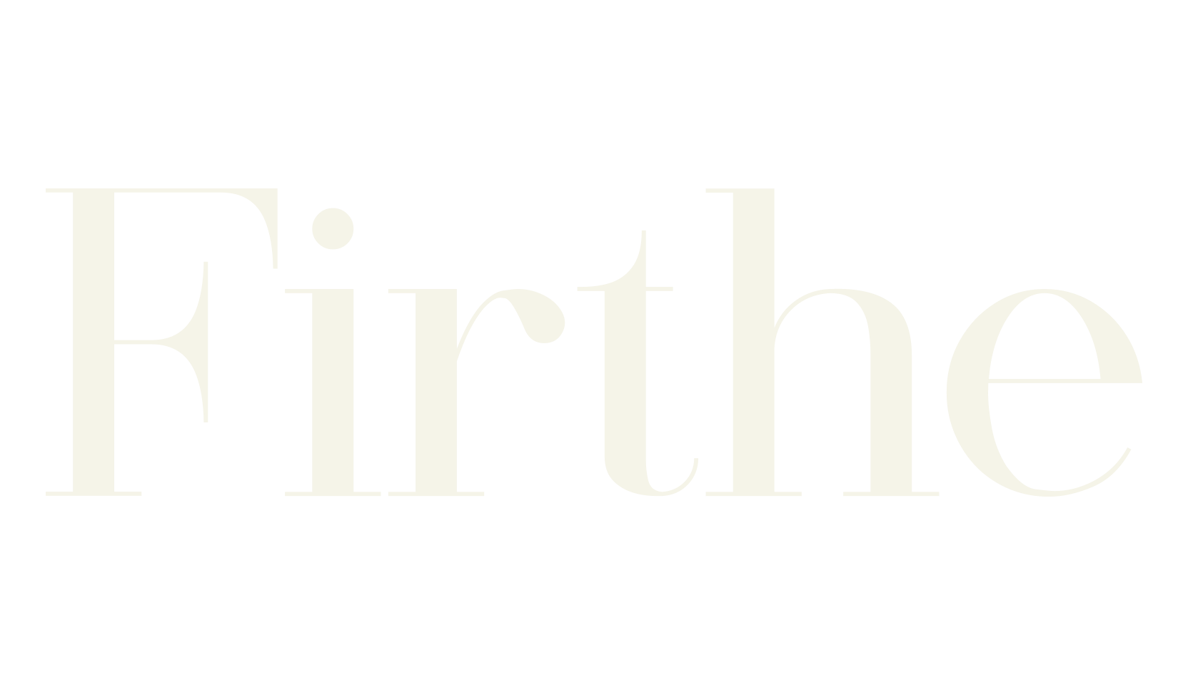 Firthe, serif font preview
