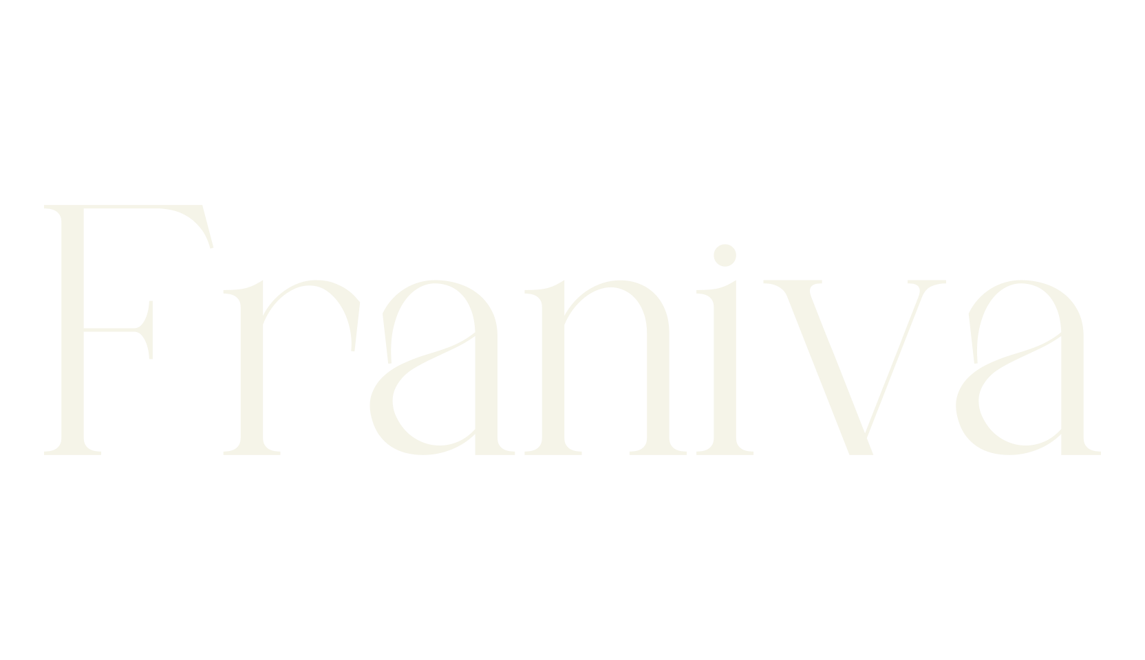 Franiva, serif font preview