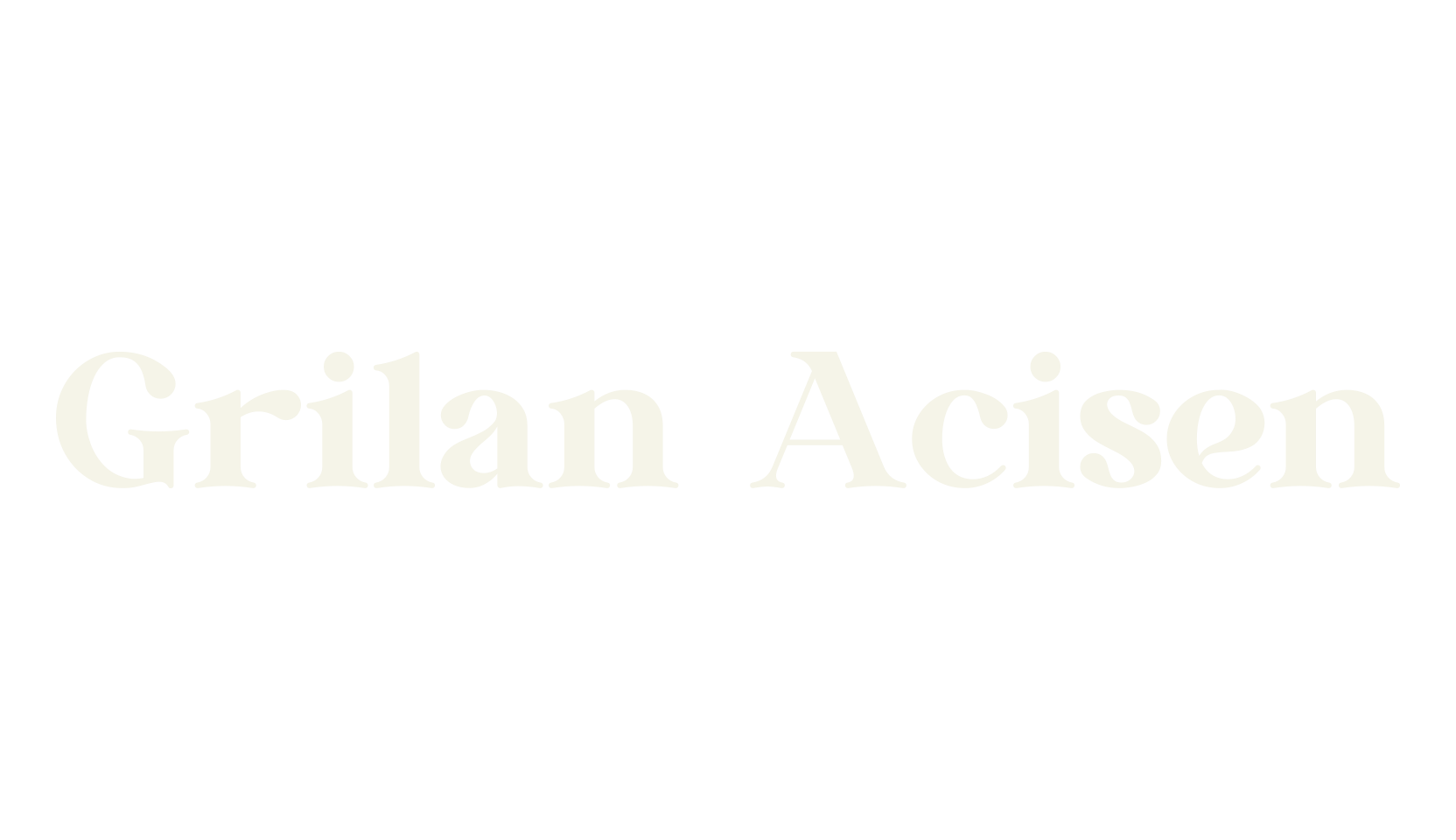 Grilan Acisen, vintage font preview