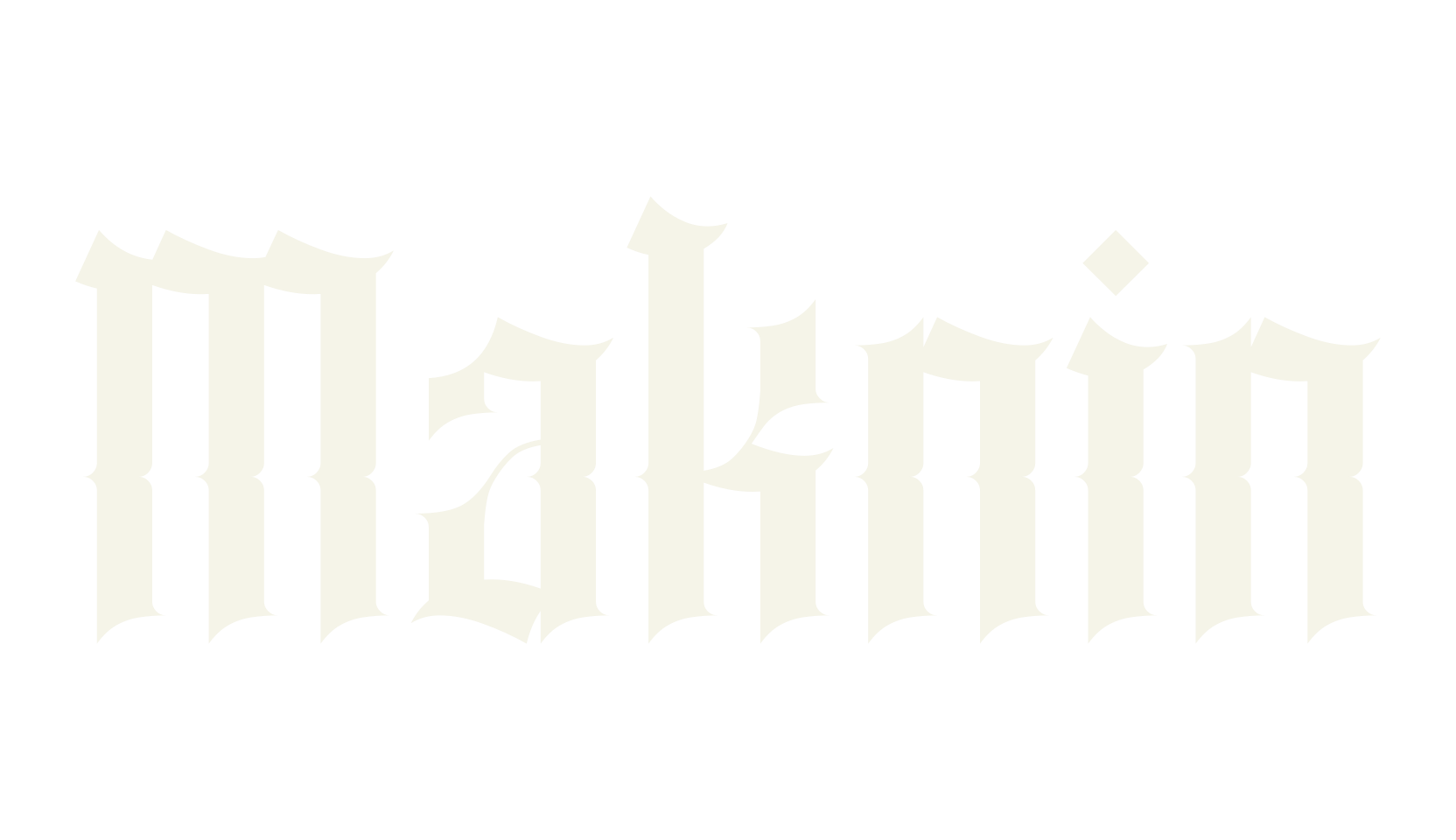 Maknin, tattoo font preview