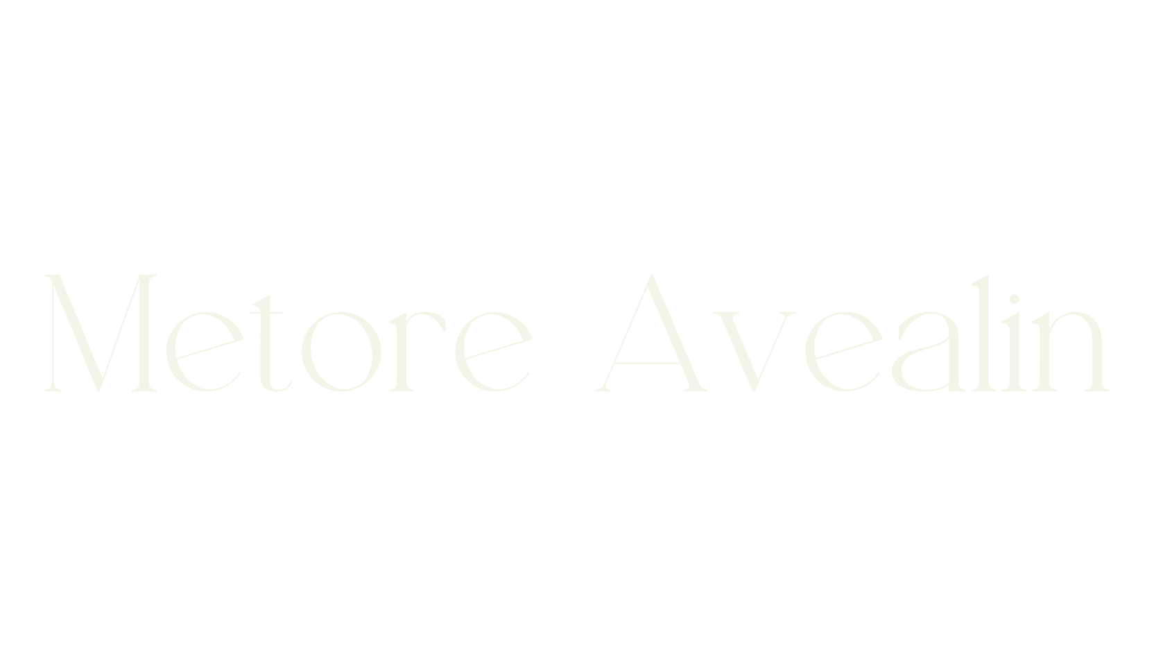 Metore Avealin, serif font preview