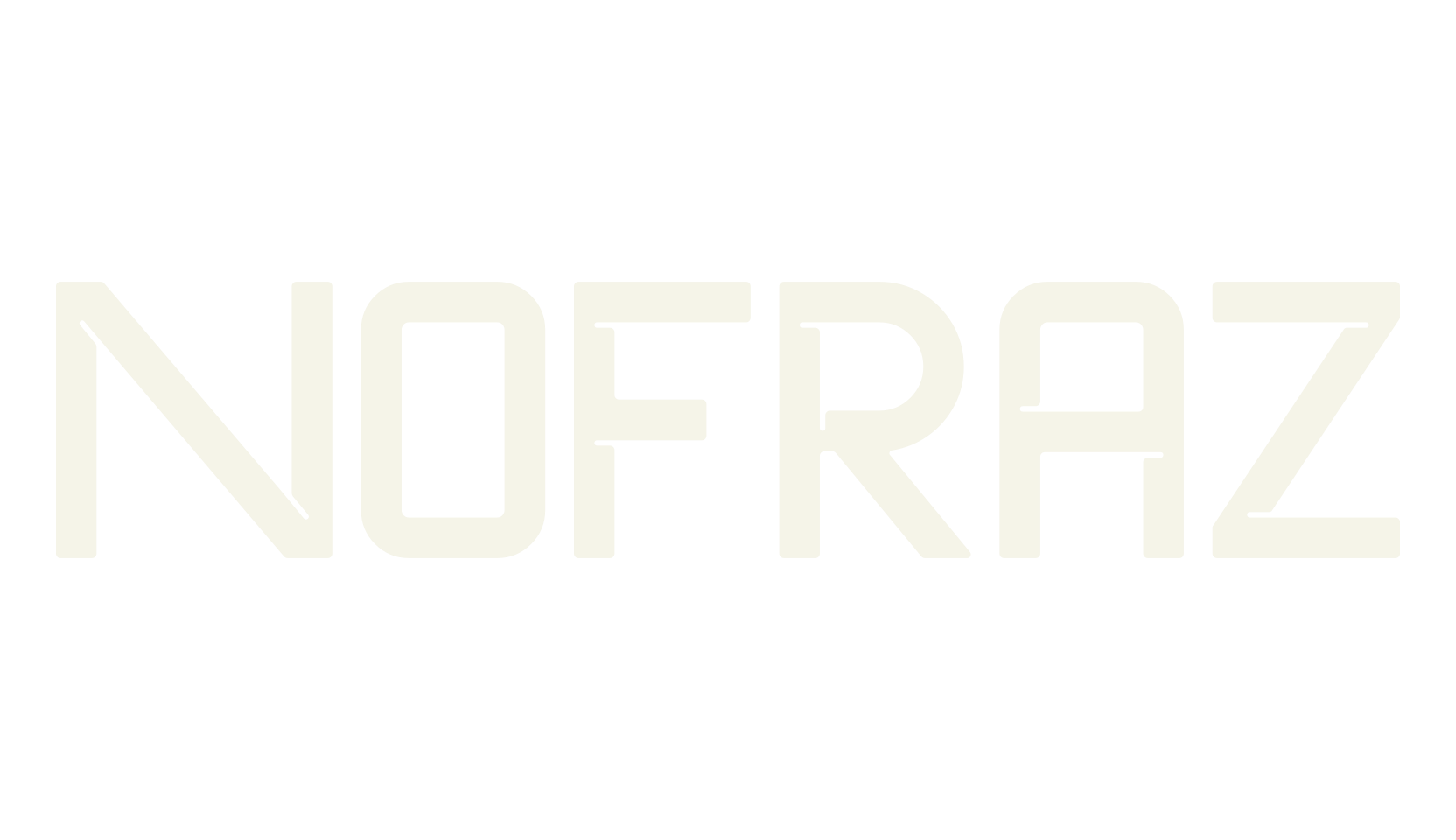 Nofraz, modern font preview