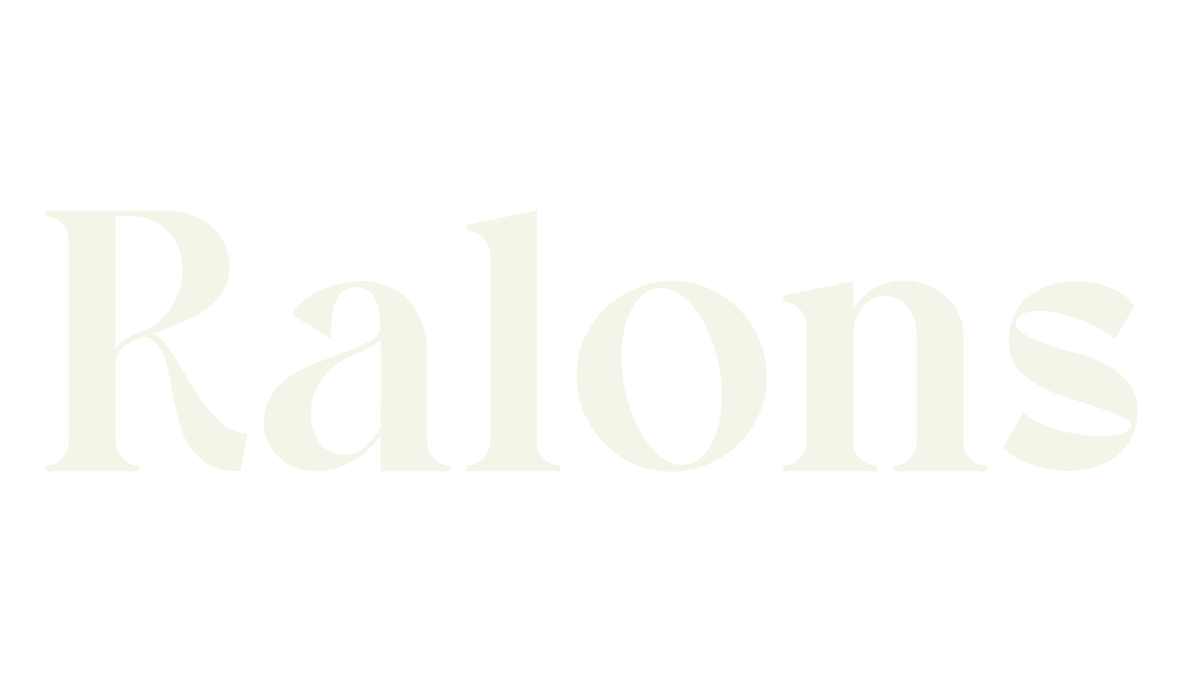 Ralons, serif font preview