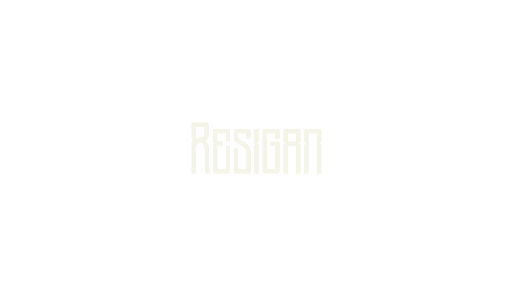Resigan, sans serif font preview