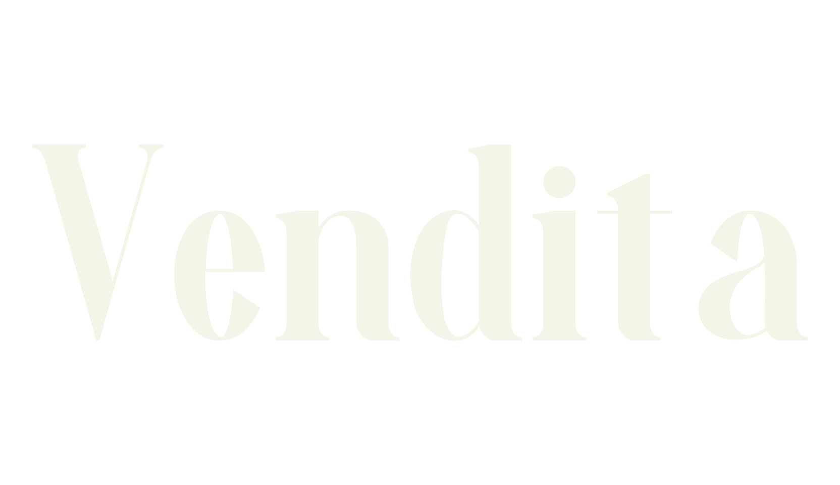 Vendita, modern font preview